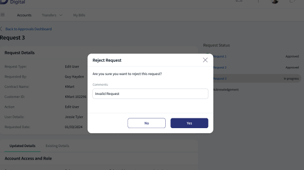 Reject Request